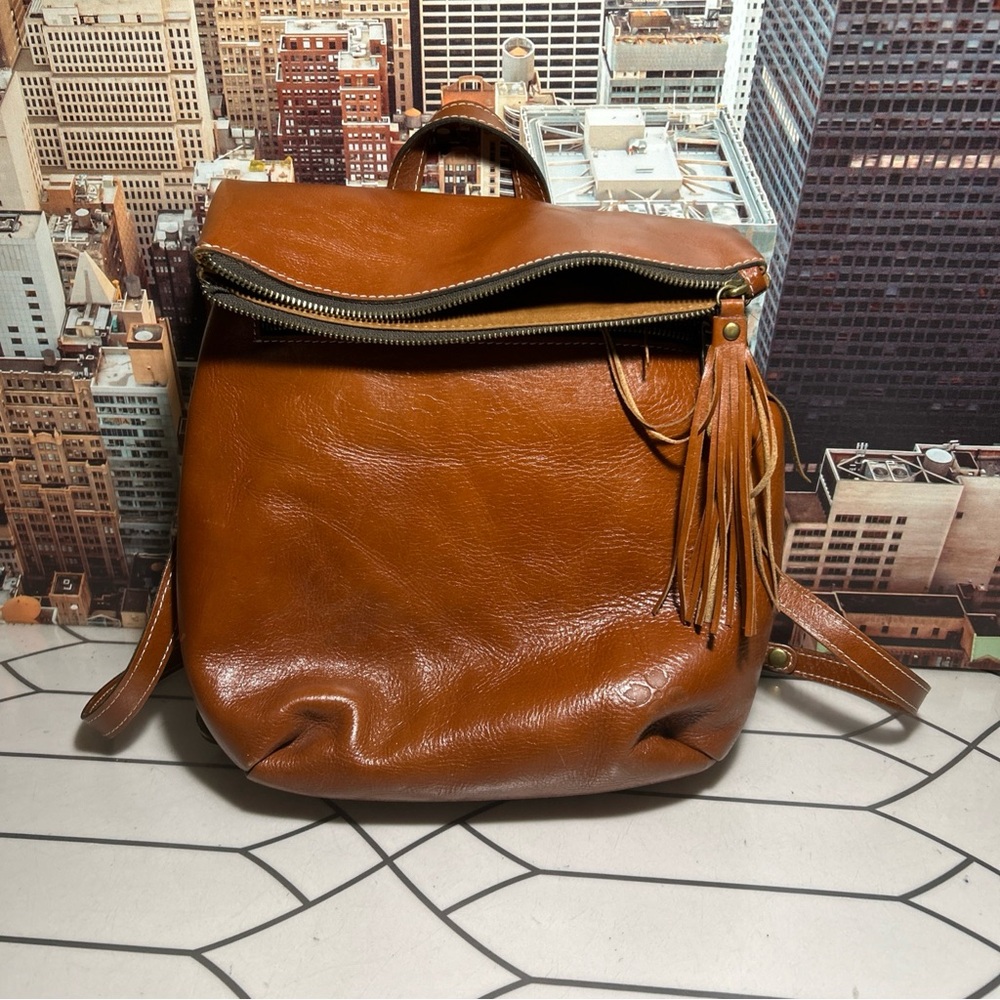 Patricia Nash Brown Leather Backpack